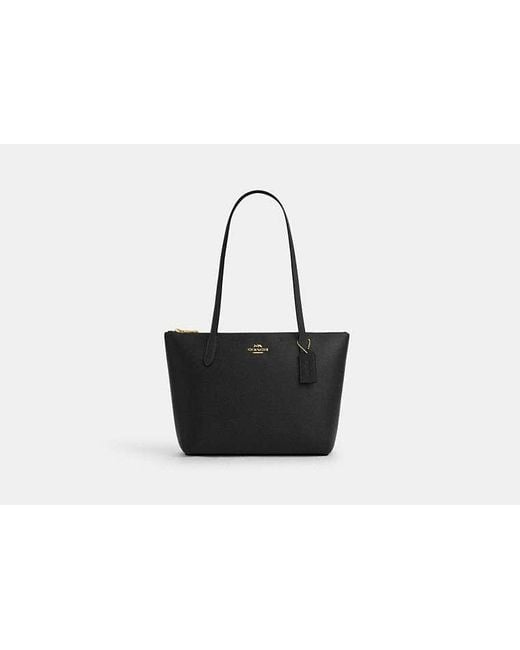 COACH Black Fiona Tote Mit Reißverschluss