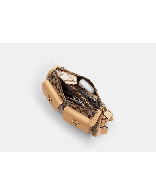 COACH Black Twin Turnlock Waverly Bag
