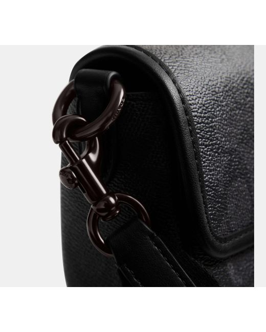 COACH Black Charter Flap Crossbody Bag 18 - Grey | Leather for men