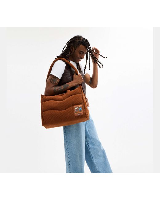 COACH Brown Topia Loop Tote