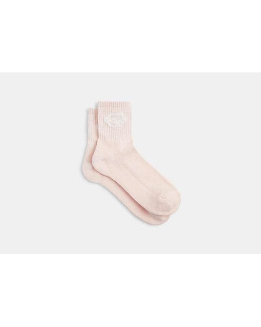 COACH Black Soho Kurze Crew-Socken