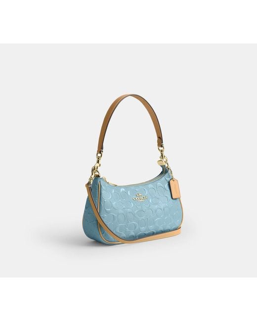 COACH Blue Teri Shoulder Bag