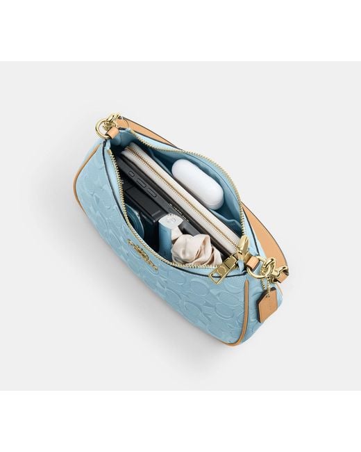 COACH Blue Teri Shoulder Bag