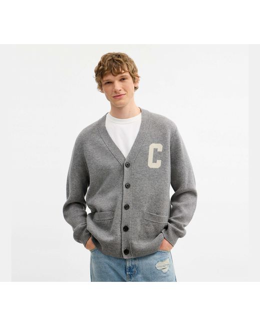 COACH Black Coach Cardigan for men