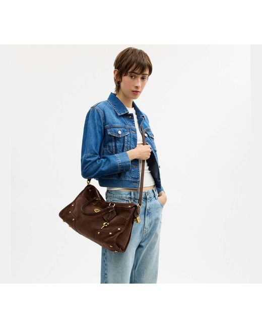 COACH Black Rhyder Satchel Bag 38