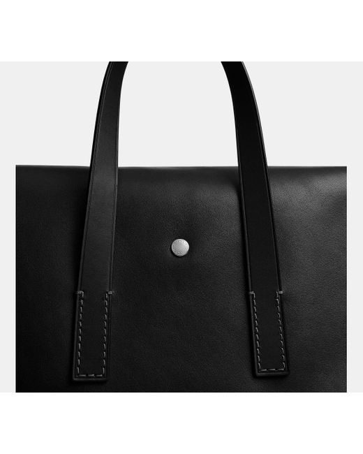 Cartella Portadocumenti Flatiron di COACH in Black da Uomo