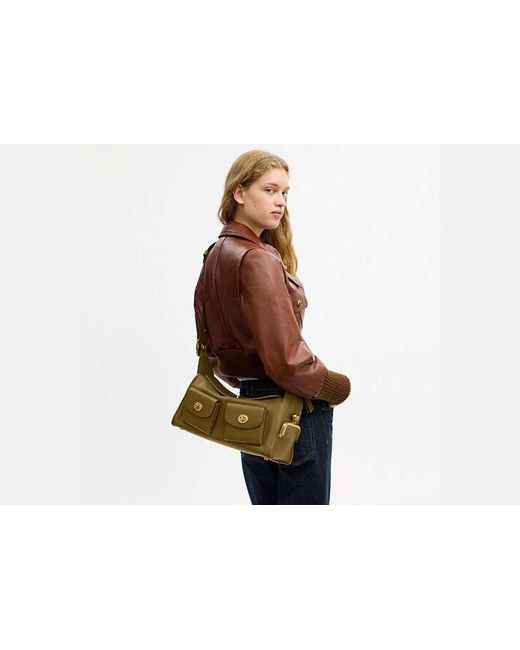Sac Haversack À Fermeture Turnlock COACH en coloris Black