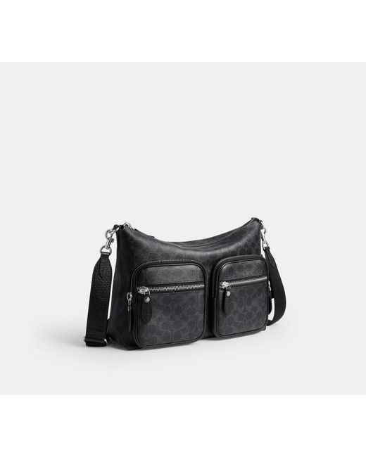 COACH Black Domino File Bag for men