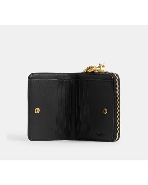 COACH Black Essential Billfold Wallet With Charms
