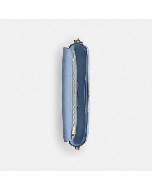 COACH Blue Brook Flap Chain Bag