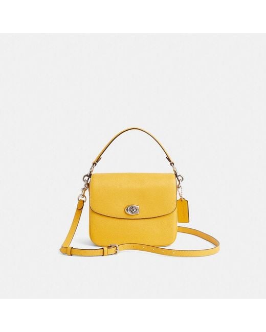 COACH Yellow Restored Cassie Crossbody 19