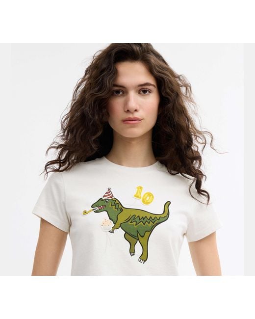 COACH Black Rexy 10Th Birthday 90's Fit T-Shirt