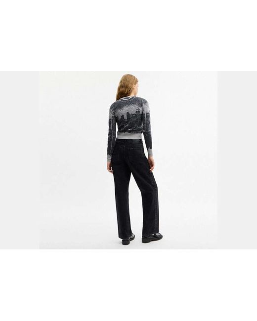 Cárdigan Con Postal En, Talla Grande COACH de color Black