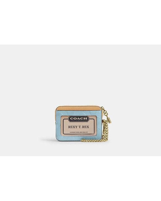 COACH Black Zip Card Case