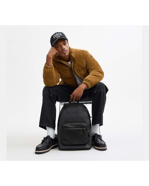 COACH Black West Backpack for men