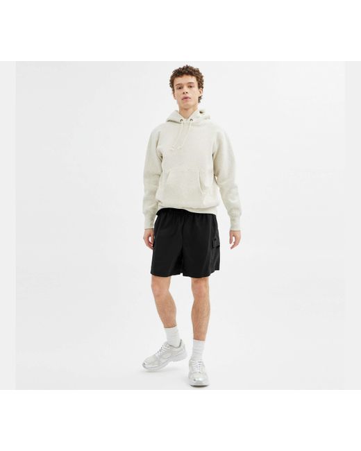 COACH Black Nylon Utility Short for men