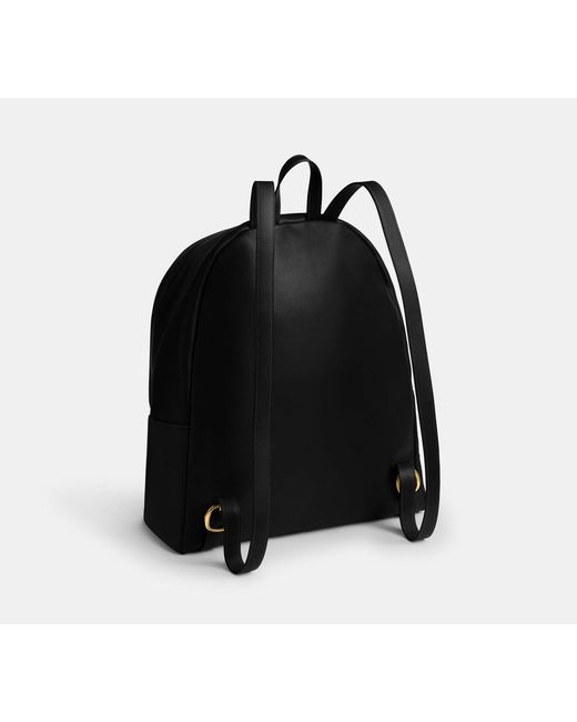 COACH Black Kisslock Frame Backpack