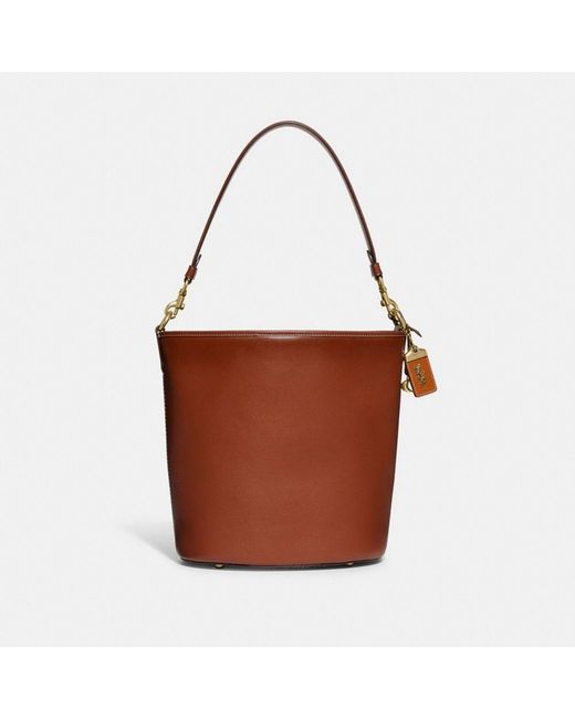 COACH Brown Dakota Bucket Bag
