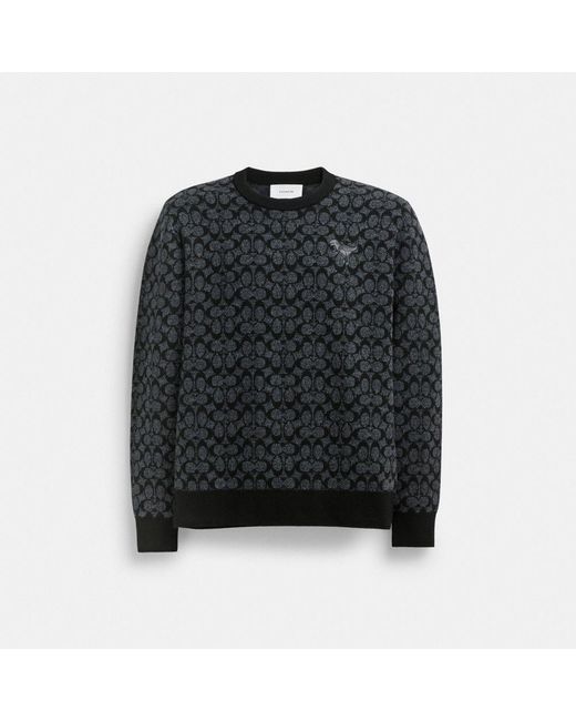COACH Black Rexy Sweater for men