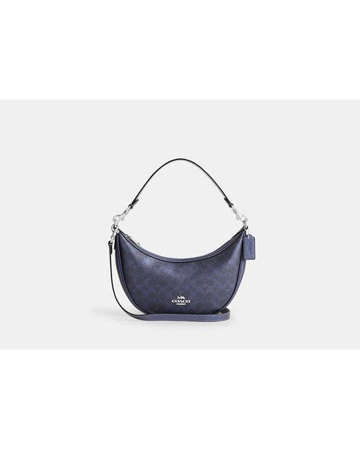 COACH Blue Aria Shoulder Bag