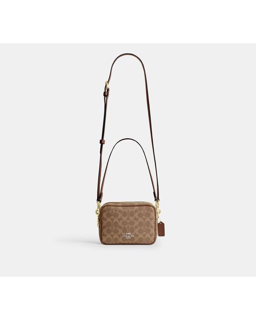 COACH Black Mini Carey Crossbody Bag