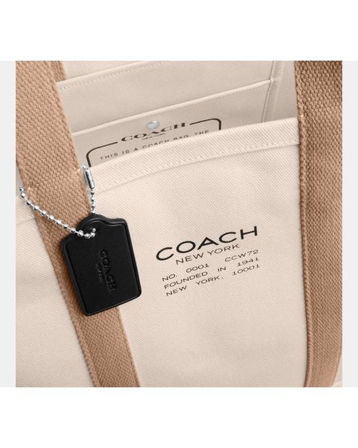 COACH Black Utility Tote Bag for men