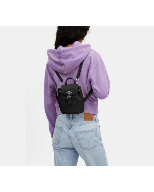 COACH Black Amelia Convertible Backpack