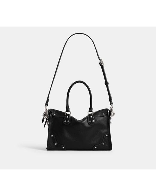 COACH Black Rhyder Satchel Bag 24