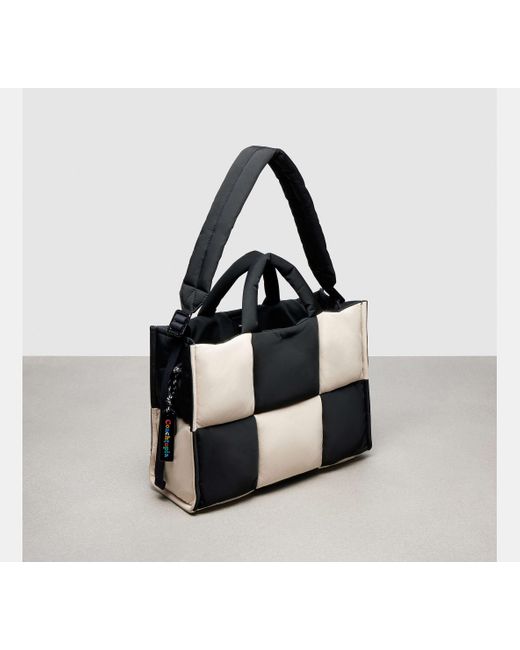 Coach checkered tote new arrivals