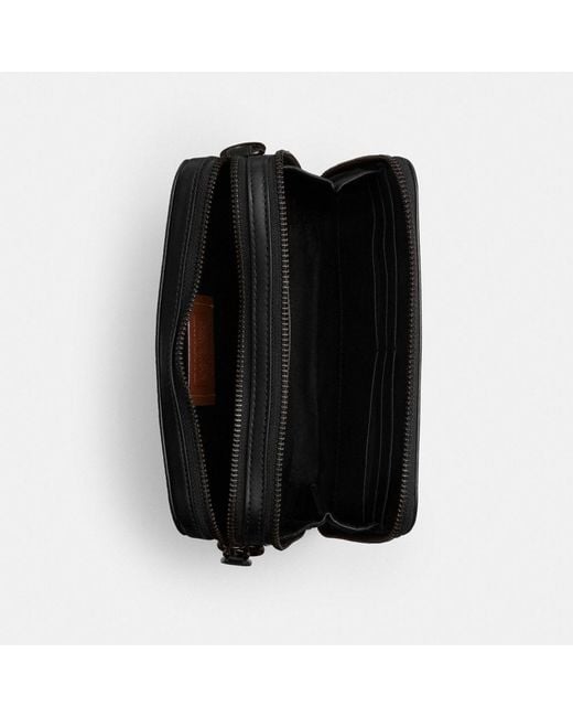 COACH Black Charter Crossbody Bag 19 - Grey | Leather for men