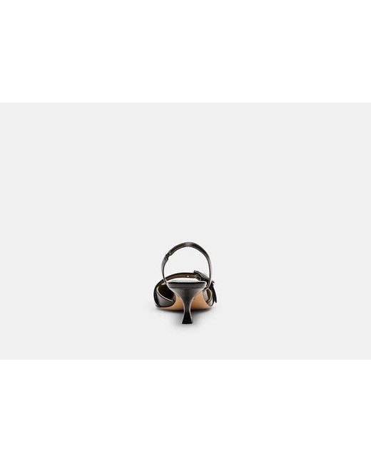 COACH Black Margot Slingback
