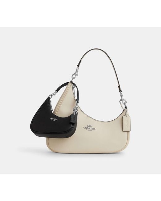 COACH Black Teri Verzerrter Mini-Taschenanhänger