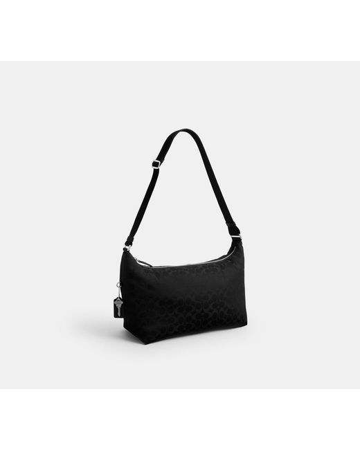 COACH Black Leo Crossbody In Signature Nylon for men