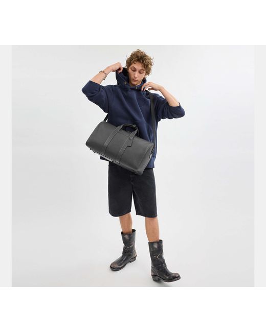 Borsone Gotham 45 di COACH in Black da Uomo