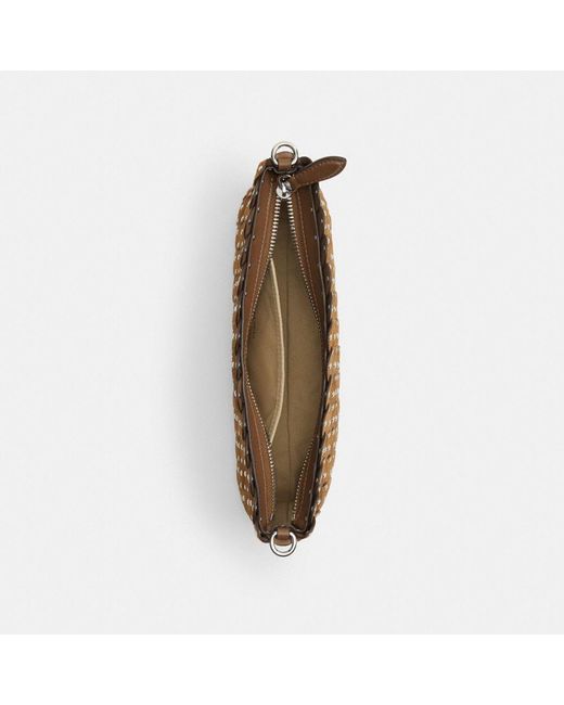 COACH Brown Alter/ego Link Bag In Suede Upcrafted Leather