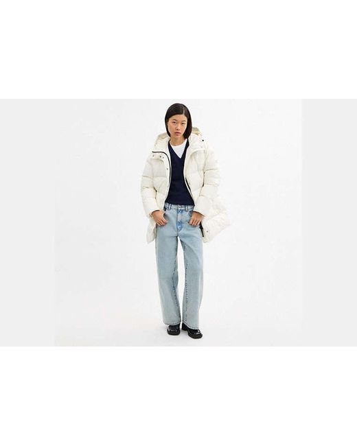 COACH Black Mid Puffer Jacket