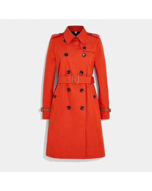 COACH Orange Icon Trench Coat In Organic Cotton And Recycled Polyester