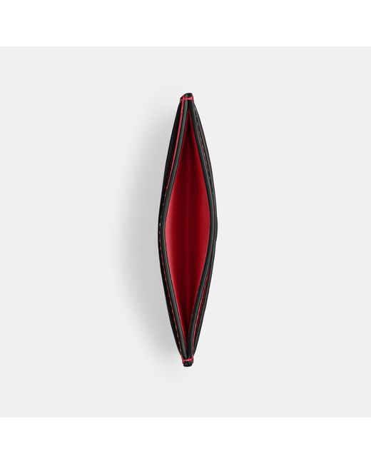 COACH Red Essential Card Case
