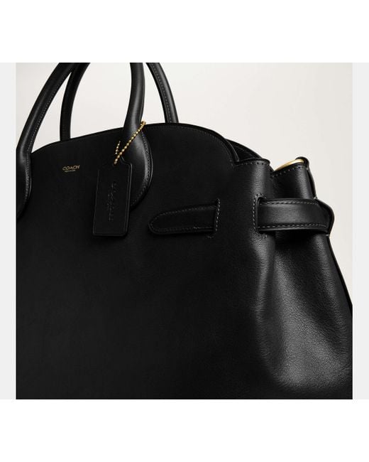 COACH Black Soft Empire Carryall Bag 48