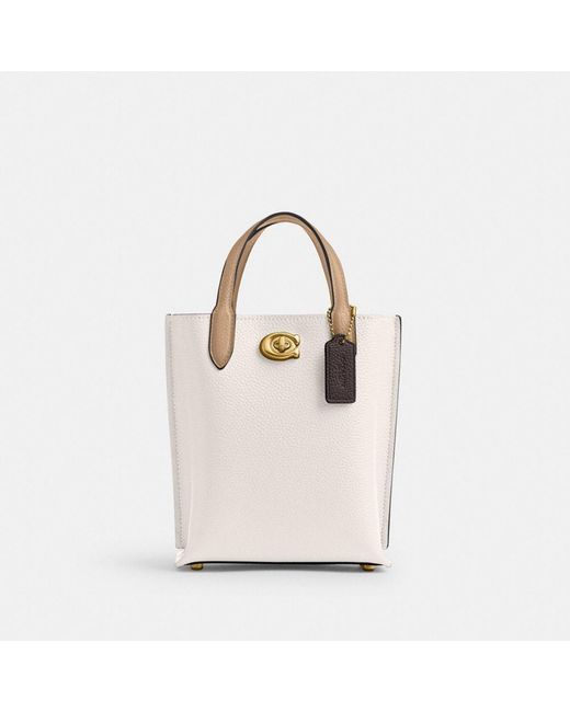 COACH Natural Willow Tote 16 In Colorblock