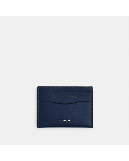 COACH Blue Card Case for men