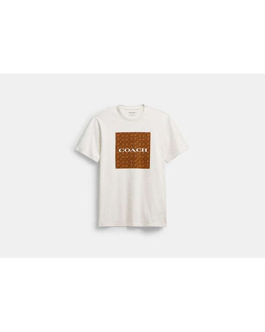COACH Black Signature Classic T-Shirt for men