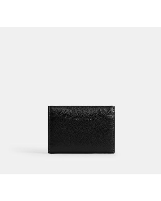 COACH Black Essential Flap Card Case
