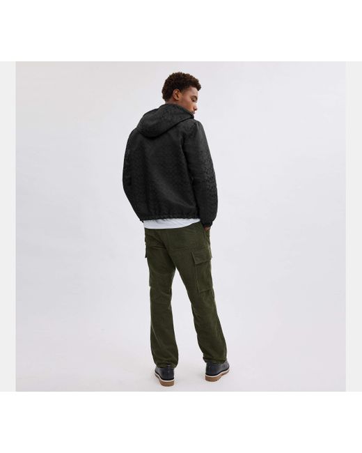COACH Black Reversible Trainer Jacket for men