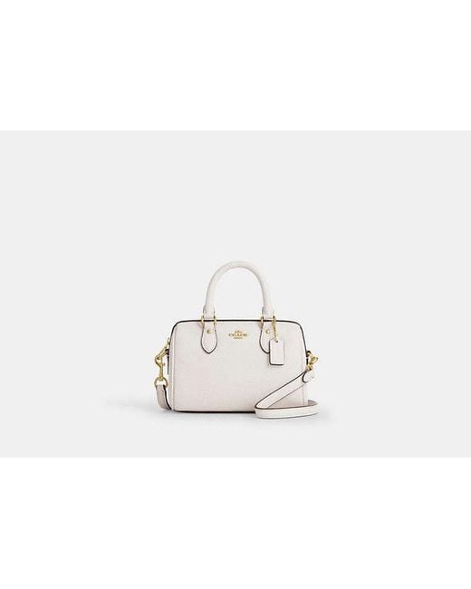 COACH Black Rowan Mini-Umhängetasche Aus Signature-Canvas