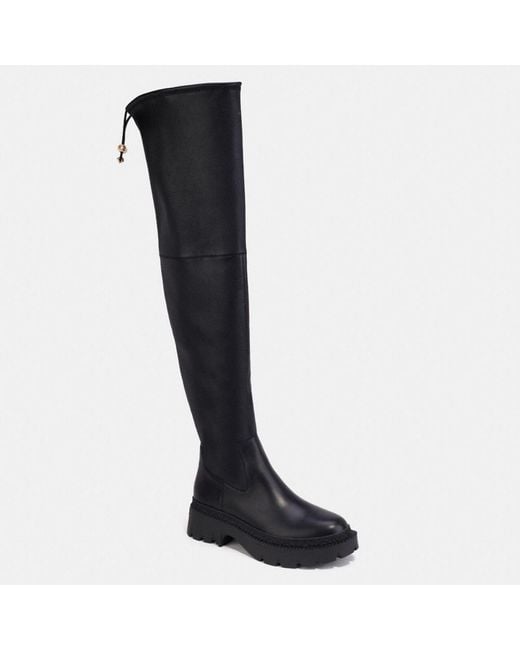 COACH Leather Jolie Boot in Black | Lyst