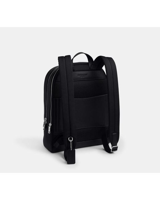 COACH Black Wade Backpack for men