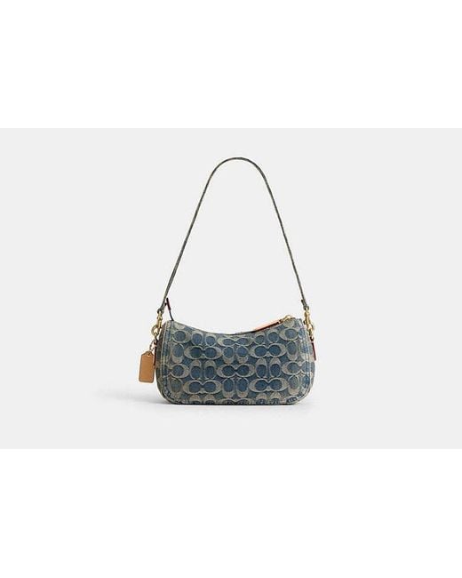 COACH Black Twin Turnlock Waverly Bag