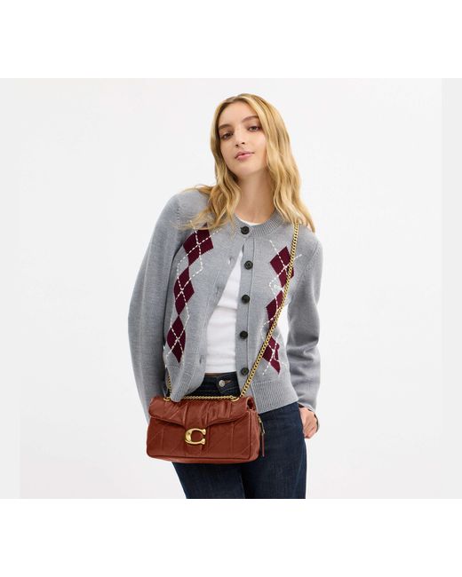 COACH Brown Tabby Shoulder Bag 26 With Quilting