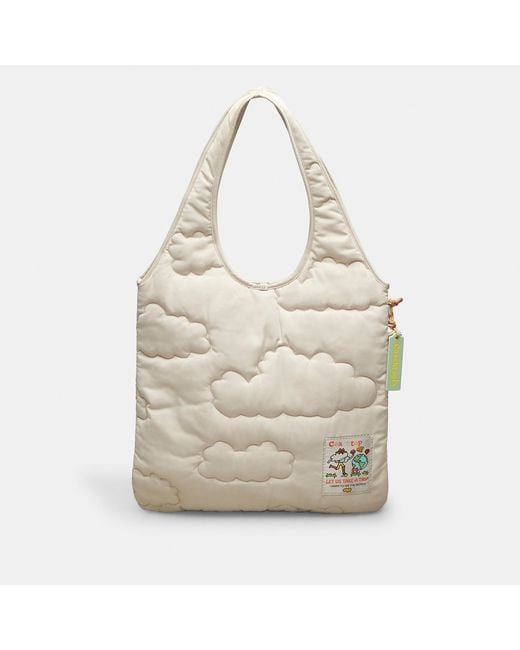 Coachtopia Natural Loop Flat Tote With Quilting Sustainable & Eco Friendly for men